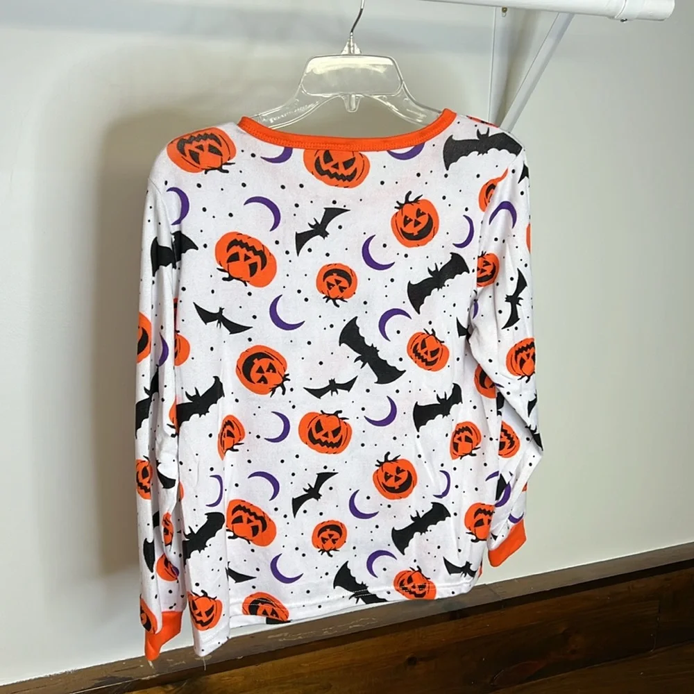 Halloween Graphic Long Sleeve Pajama‎ Top- XL